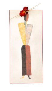 "Mujer joven". Kazimir Malevich. 1828-32. Collage Candela Cort. 2009