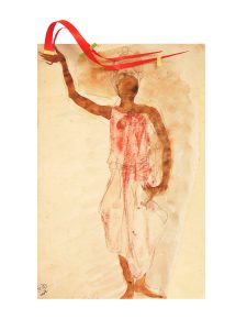 "Cambodian dancer". Auguste Rodin. 1900. Collage Candela Cort. 2012