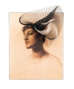 "Estudio de las aguas del Leteo". Frederick Sandys. 1870-74. Collage Candela Cort. 2012
