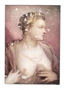"La mujer que descubre un seno". Tintoretto. 1570. Collage Candela Cort. 2009