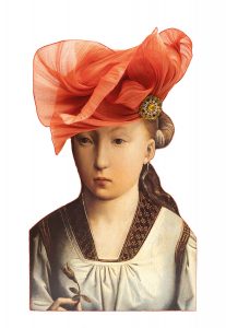 "Retrato de una infanta. Catalina de Aragón". Juan de Flandes. 1493. Collage Candela Cort. 2009