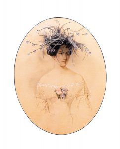 "La princesa Vera Arkadievna". Gau Vladimir Ivanovich. 1846. Collage Candela Cort. 2009