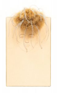 "Estudio de cabeza de mujer". Gustav Klimt. 1890-1891. Collage Candela Cort. 2012