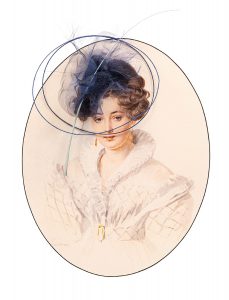 "La princesa Sofía Alexandrova". Sokolov Piotr Fioddrovich. 1827-1828. Collage Candela Cort. 2012
