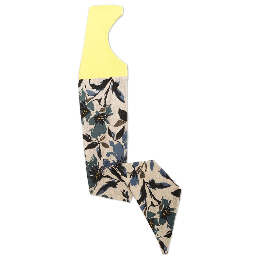Foulard de lana y terciopelo