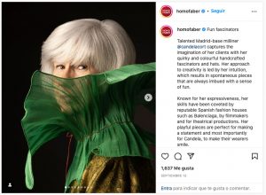 Home Faber. Instagram, 2022. Foto Manuela Lorente