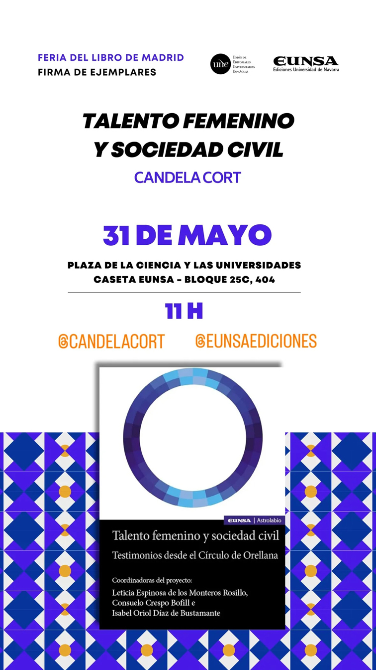 Firma de ejemplares Talento femenino y sociedad civil Feria del Libro de Madrid